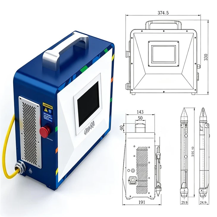 Portable Air-Cooled Handheld Fiber Laser Welding Machine-3 Portable Air-Cooled Handheld Fiber Laser Welding Machine-3